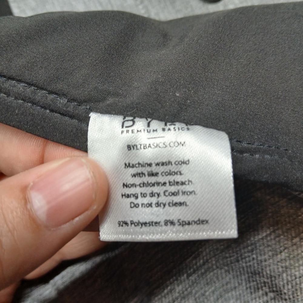 BYLT District Jacket Mens Small Grey‎ Performance Tech Lightweight Snap Front - Picture 6 of 11